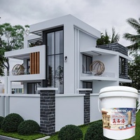 Peinture à l'effet pierre naturelle haute résistance, peinture décorative effet granit résistante aux intempéries pour la décoration extérieure des maisons