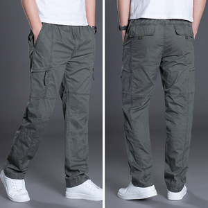 <span class=keywords><strong>Pantalon</strong></span> décontracté <span class=keywords><strong>grande</strong></span> <span class=keywords><strong>taille</strong></span> pour <span class=keywords><strong>homme</strong></span>, coupe droite, pour <span class=keywords><strong>homme</strong></span> corpulent - Product Image 4