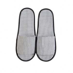 Chausson personnalisé de luxe EVA semelle blanc corail polaire hôpital SPA hôtel invité jetable avec logo - Product Image 2