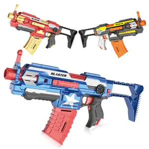 अमेज़न गर्म बिक्री नरम गोली बंदूक उच्च गुणवत्ता सुरक्षा वयस्क लड़का बच्चों के लिए खिलौना बंदूक बिजली nerfs बंदूकें