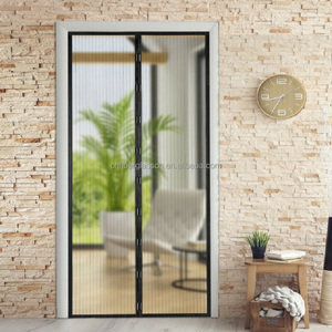 Cortina <span class=keywords><strong>Mosquitera</strong></span> Magnética de Poliéster 100x210cm, Antimosquitos e Insectos, para Puerta, Venta al Por Mayor, Directo de Fábrica, OEM - Product Image 1
