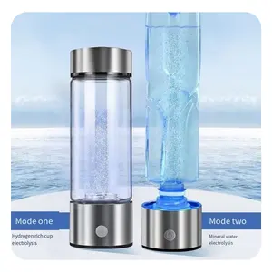 Rechargeable Portable Glass Hydrogen Water Bottle Alkaline Water Bottle Water To Hydrogen Glass Hydrogen Bottle