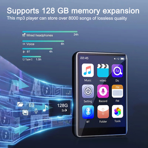 Xách tay 2.4inch Bluetooth 5.0 Máy nghe nhạc MP3 màn hình cảm ứng máy nghe nhạc với loa - Product Image 5
