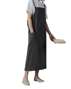 Delantal de Cocina sin Mangas con Logotipo Personalizado al por Mayor, Delantal Clásico Impermeable para Barbacoa, Cocina, Limpieza, 100% Algodón, Ecológico - Product Image 2