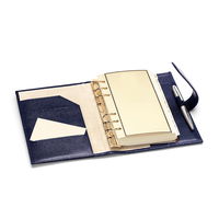 Classeur en cuir de serpent A5 PU, marque de luxe, personnalisé, Agenda, bineur, porte-dossier de 6 anneaux