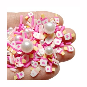 Dễ Thương Nguồn Cung Cấp Thủ Công Mềm Đất Sét Dán Trái Tim Kẹo Màu Hồng Polymer Bead Thủ Công Nghệ Thuật Thủ Công Kit Set Sản Phẩm Mới Valentine Quà Tặng Tự Làm - Product Image 1