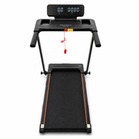 Tapis de course motorisé pliable pour la maison, machine de marche électrique avec écran d'affichage pour l'intérieur et inclinaison manuelle