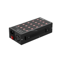 Station de charge USB universelle en alliage d'aluminium avec ports variés pour téléphone portable/casque audio silencieux, hub de charge de bureau