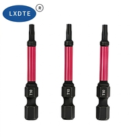 Embout de tournevis Phillips LXD 50 mm PH2 en acier S2, pointe magnétique en oxyde noir, tige hexagonale de 1/4 po pour perceuses électriques et mécaniciens professionnels