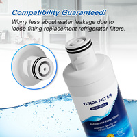 Filtre à eau pour réfrigérateur YUNDA, installation rapide sans outil, blanc, compatible avec MIWF6200/MIVFT2100/VVF200/SJWF200
