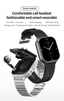 Smartwatch D8 2-in-1 con Auricolari TWS, Chiamate Wireless BT, Cuffie Musicali, NFC, Monitoraggio Salute, Tracker del Sonno, Modalità Multi-Sport, Fitness