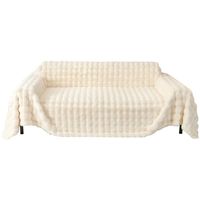 Housse de canapé SANHOME de luxe en flanelle écologique, épaisse et longue, une pièce, sensation haut de gamme, moderne, vente en gros