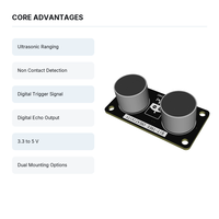 Module de capteur de distance à ultrasons, capteur de proximité avec interface d'écho de déclenchement pour évitement d'obstacles de robot Arduino