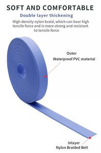 Nibao 15Mm 20Mm 25Mm 38Mm 50Mm Kleurrijke Glad Soft Touch Pvc Gecoat Singels Voor Hond halsband En Riem - Product Image 6