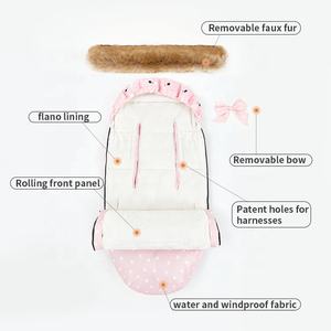 Saco de Dormir para Bebé sin Mangas, Transpirable y Ecológico, para Cochecito, Forro para Cochecito, Calentador de Pies, Venta al por Mayor de Invierno - Product Image 3