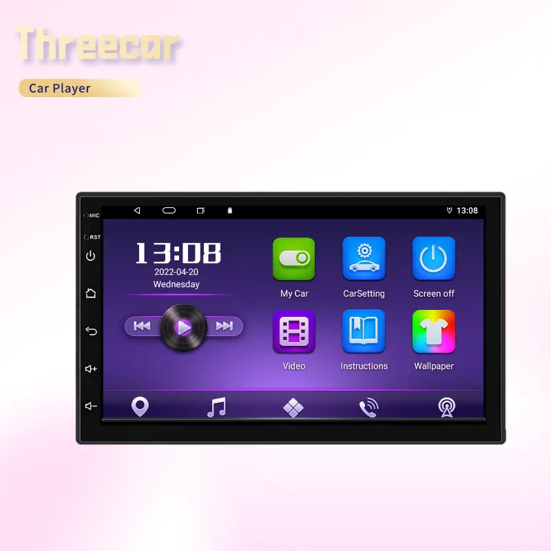 Universal Android Smart Player Car Tablet Smart Data Precise Central Control BT FM USB GPS Navigation Car Radio