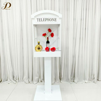 Offre Spéciale : Cabine Téléphonique Métallique pour Mariage avec Éclairage LED et Livre d'Or Audio – Idéale pour Décoration Extérieure de Fêtes de Mariage