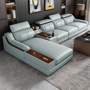 En Gros le Dernier Design Ensemble de Canapés de Luxe 1+<span class=keywords><strong>2</strong></span>+<span class=keywords><strong>3</strong></span> en Similicuir pour Salon, Hôtellerie et Appartement, Mobilier de Salon - Product Image 2