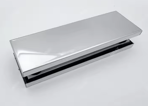 Tùy chỉnh chất lượng cao thép không gỉ pivot Bản lề cửa kính bản vá phụ kiện trên cửa kính kẹp cho phân vùng thủy tinh - Product Image 2