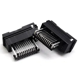 Conector de automóvil de muestra gratis espaciado 2,2mm posiciones 24 pines macho hembra PCB componentes ángulo recto conectores de aguja plana