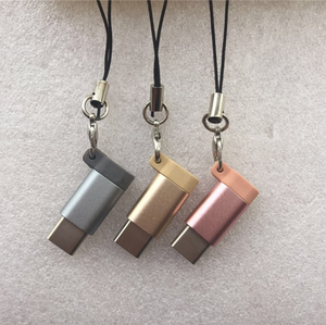 V8 À Type <span class=keywords><strong>C</strong></span> Adaptateur avec porte-clés 2.1A chargeur rapide charge le transfert de données - Product Image 2