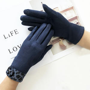 Bayanlar için toptan kış rüzgar geçirmez kadife sürüş eldiven düz şık dokunmatik açık bisiklet kullanımı - Product Image 5