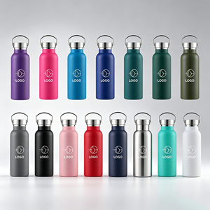 Custom Outdoor Portable American Wide Mouth Insulated <b>Flask</b> Double Wall 304 Stainless Steel Water <b>Bottle</b> Multiple Colors Stock - Product Image 1