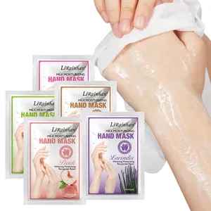 Producto para el cuidado de la piel belleza Desechable Plástico exfoliante peeling Hidratante Blanqueamiento guantes máscara de mano