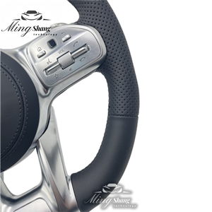Housse de volant en daim compatible avec <span class=keywords><strong>Mercedes</strong></span> Benz Is 550 SL Class C 300 GLK <span class=keywords><strong>350</strong></span> SE Alcantara Leather Sport - Product Image 4