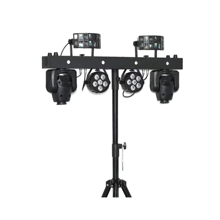 Vorlane luces de Dj portátiles Disco Dj equipo Gig Bar 2 uds 6x5W RGBW 4 en 1 Led Par Bar iluminación de escenario con soporte