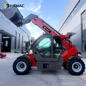รถยกเทเลสโคปิค HAMAC 3.5 ตัน ยกสูง 7 เมตร เครื่องยนต์ดีเซล ขับเคลื่อน 4 ล้อ ยางลม สำหรับงานก่อสร้างบนพื้นที่ขรุขระ พร้อมที่นั่งควบคุม - Product Image 1