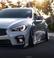 Phare de Voiture pour Infiniti Q50, Phares LED en Forme de Lune, Système d'Éclairage Q50, Phares Originaux Modifiés