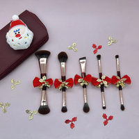 YRX Glitter 6 pièces 2026 Nouveau set de pinceaux de maquillage Poils de qualité supérieure Pinceaux de maquillage professionnels avec étui à pinceaux de maquillage personnalisé