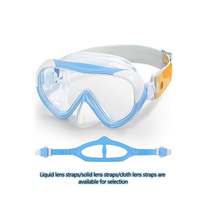 Lunettes de natation de plongée en apnée lentille de plongée miroir de natation en verre trempé Silicone sans cadre plongeur équipement de plongée masques de plongée en apnée
