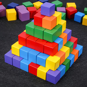 Wholesale Children's 1cm 1.5cm 2cm 3cm Wooden Blocks Small Mini Cubes for Stacking Toys Juguetes Montessori Toys for Kids CE - Product Image 6