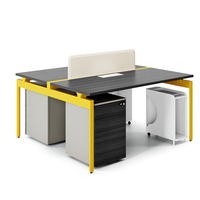 Ensemble de mobilier de bureau moderne et modulaire - 6 à 8 postes de travail, bureaux, chaises en bois, cloisons, armoires écologiques, assemblage requis