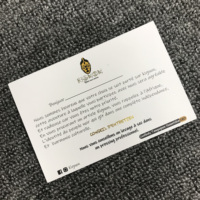 Bon produit de bonne qualité, carte de remerciement, impression décalée 5 étoiles, carte de visite, taille personnalisée