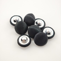 Boutons en métal enveloppés de tissu de luxe en gros pour manteaux en tweed, robes, vêtements en tricot, vêtements pour enfants et tenues de mariée formelles