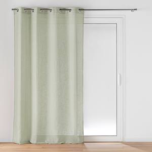 CLORIS LINE - Cortina de tela con efecto lino y ojales 140X280 VERDE - Product Image 1