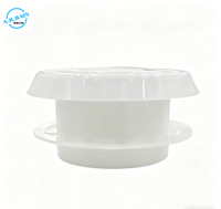 Diffuseur d'air rond réglable, grille de ventilation de plafond blanche