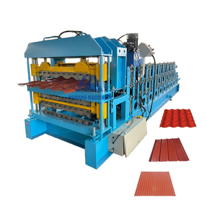 Good Quality Glazed <strong>Tile</strong> Roll <strong>Forming</strong> <strong>Machine</strong> Roof <strong>Tile</strong> Making <strong>Machine</strong> - Product Image 1