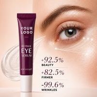 Sérum pour les yeux au rétinol végétalien en marque propre 15g Soin des yeux Léger Lisse la peau Hydratant Éclaircissant Rafraîchissant Sérum pour les yeux