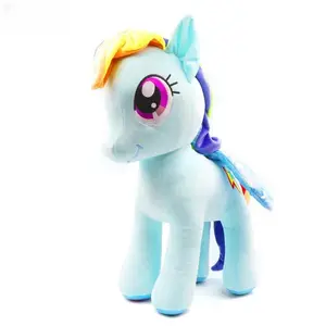 Peluche 100% PP algodón My Littled Pony peluche lindo caballo juguete púrpura Joy Beaty unicornio Pluches Regalo de Cumpleaños niña juguete colorido