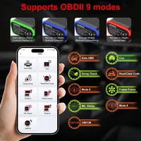 Escáner de Diagnóstico Automotriz LAUNCH AIOBD, Escaneo Completo de Sistemas con Soporte para OBDII, 10 Modos, Escáner de Diagnóstico para Automóviles, Uso con Aplicación Móvil