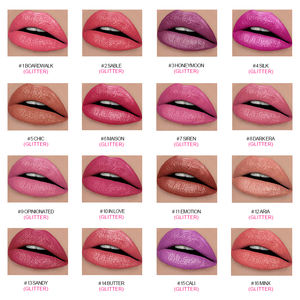 OCHAIN Personnalisé Votre Logo Maquillage éclaircissant Vegan Vente en gros Rouge à lèvres pailleté solide longue durée Marque privée - Product Image 4