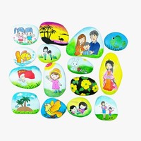 Batu Alam Putih Kreatif, Kerikil Lukis DIY, Finishing Halus, Grosir Cina, Solusi Proyek Lengkap untuk