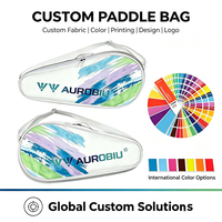 Sac de raquette de tennis personnalisé avec logo OEM ODM, durable, léger, imperméable en PU, à bandoulière, grande capacité, portable pour le tennis