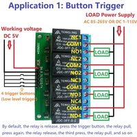Module de relais bistable 5V 4 canaux BSSY) à basse impulsion, interrupteur électronique autobloquant