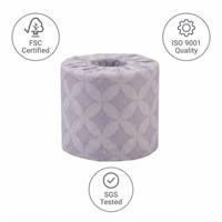 Rouleau de papier toilette doux personnalisé gaufré - Matériau en pâte recyclée - Fabricant économique