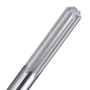 High Quality Solid Carbide Straight Shank Spiral Flute Reamer Solid Carbide Reamer